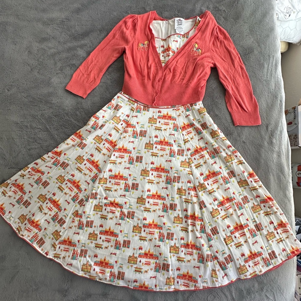 The Dress Shop x Her Universe Disney Parks Main Street Dress and Cardigan